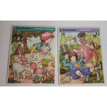 Frame-Tray 2 Puzzles Jack And Jill and Mary Had A Little Lamb 1987 - $11.70
