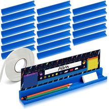 PerKoop 20pc Classroom Desk Name Plate Holders &amp; Tag Tray Organizer - $33.75