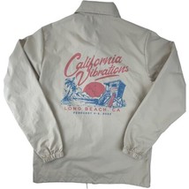 Cali Vibes Festival Long Beach California 2022 Tan Staff Jacket Windbreaker Med - $44.67