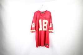 Vintage 90s Nike Mens 2XL Elvis Grbac Kansas City Chiefs Football Jersey Red #18 - $69.25