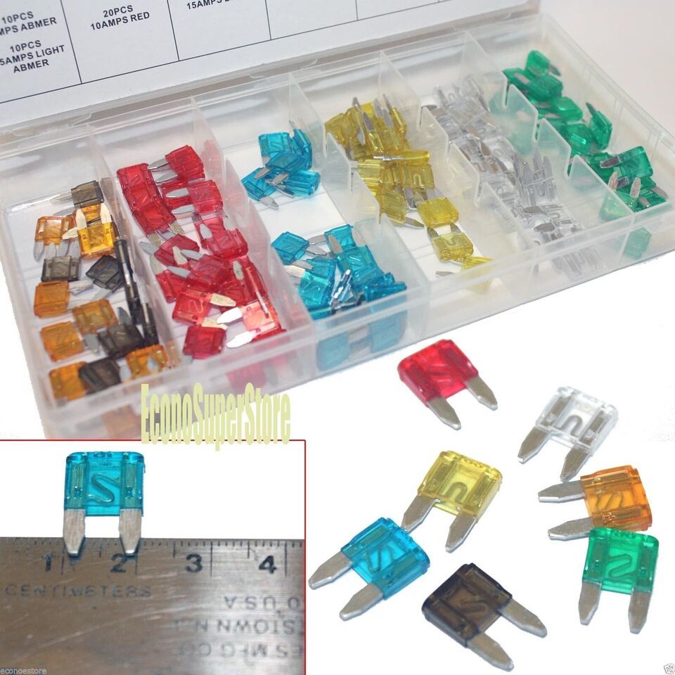 120 pc Mini Assorted Car Fuse Auto Cars &amp; Trucks Fuses Replacement Color... - $8.53