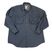 LL BeanMens Vented Outdoors Fishing Buzz Off Long Sleeve Button Up Shirt... - $313.84 MXN