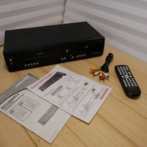 Magnavox DV220MW9 A DVD VCR Combo VHS Player Recorder, Remote, Manual, AV Cables - $140.24