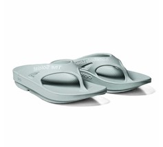 Oofos X Takahiromiyashitathesoloist. Men Slider Flip Flop Cosmic Grey - $88.00
