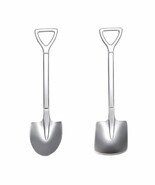 SET OF TWO STAINLESS STEEL TEA SPOONS ELEGANT BRAND NEW - $25.13 CAD