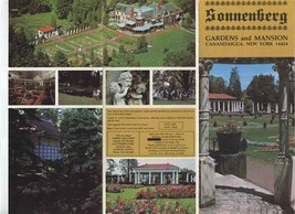 Sonnenberg Gardens and Mansion Brochure Canandaigua New York 1980 - £14.07 GBP