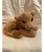 Walt Disney World Plush Lion King Stuffed Toy Simba 13 in lgth - $217.55 MXN