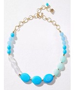 Ann Taylor LOFT Turquoise Splash Mixed Stone Beaded Statement Necklace NEW - €19,45 EUR
