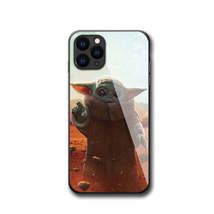 Star Wars, Baby Yoda Design 3, Tempered Glass Apple iPhone Cases - 13 12 11 X XR - £17.42 GBP