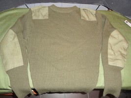 DSCP USMC MARINE CORPS OLIVE GREEN WOOLY PULLY UNIFORM PULLOVER SWEATER 40 - $40.49