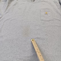Carhartt K87 HGY Men's Gray Cotton Blend Short Sleeve T-Shirt Size 3XL Tall image 3