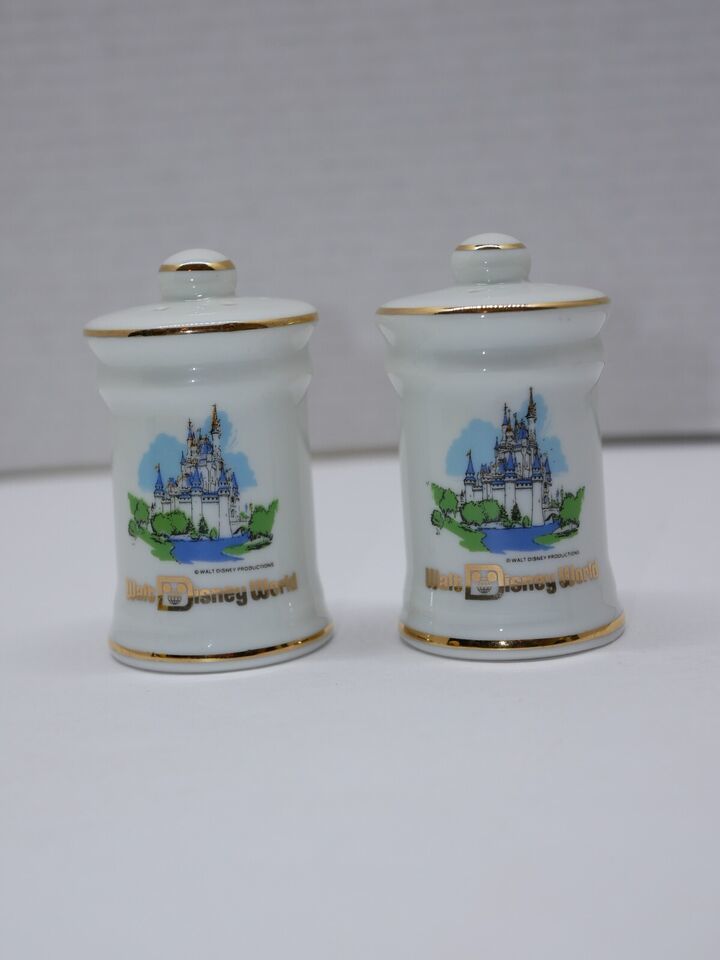 Vintage 70’s Walt Disney World Salt And Pepper Shakers Cinderella Castle - $7.99
