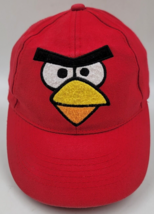 Angry Birds Child&#39;s  One Size Adjustable Baseball Cap Hat Red Embroidered Logo - £7.09 GBP