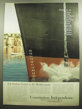 1958 American Export Lines Ad - Fall sunlane cruises to the Mediterranean - £14.54 GBP
