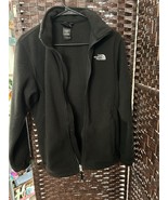 The North Face Girls Kids Black Full Zip Fleece Jacket XL (18) - $14.85