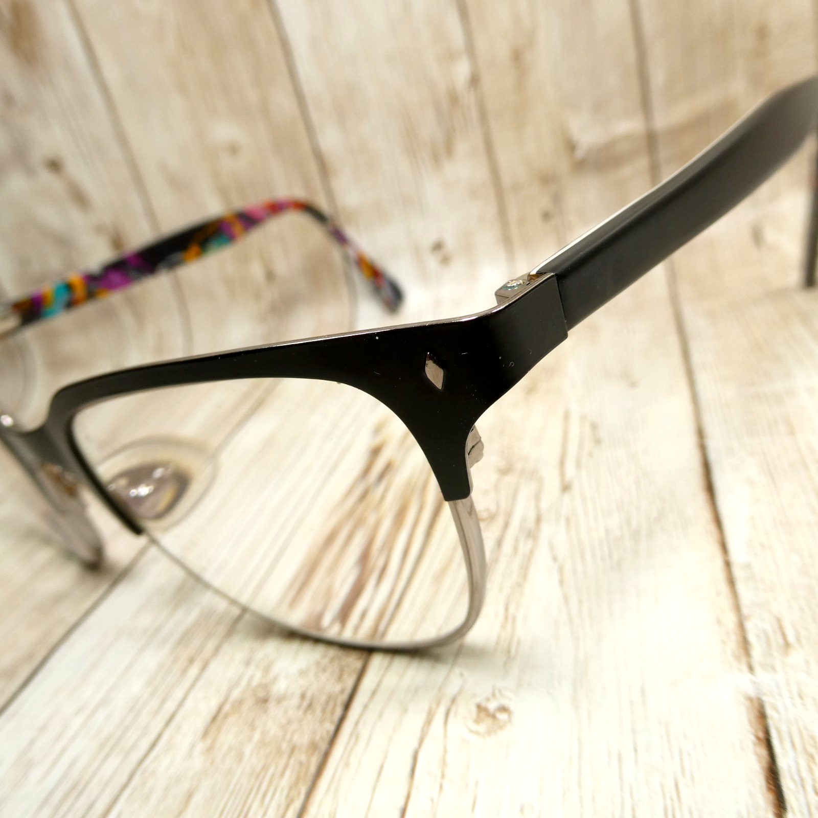 Vera Bradley Brynn Black Eyeglasses FRAMES w/Case - Butterfly Flutter 51-19-140 Item image 7