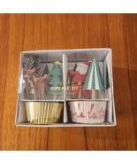 NIB MERI MERI SET 24 Christmas Tree Santa Reindeer Cupcake Toppers Bake ... - $19.75