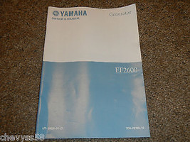 YAMAHA EF2600 EF 2600 GENERATOR OWNER OWNERS OWNER&#39;S MANUAL - $14.96