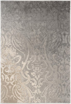 4 X 6 Grey Damask Power Loom Stain Resistant Area Rug - €137,93 EUR