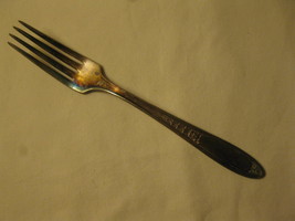 SL &amp; GH Rogers co. 1929 Enchantment Pattern Silver Plated 7.25&quot; Table Fork #2 - £5.50 GBP