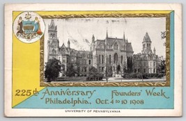 University of Philadelphia PA 1908 225th Anniversary Founder Week Postcard B48 - £10.19 GBP