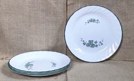 Vintage Corelle Callaway Ivy 7 Inch Luncheon Salad Plates Set Of 4 USA Made - £11.86 GBP