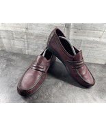 SAS Penny Loafers Men 13.5 S Narrow Alamo Shoes Red Leather HandSewn Sli... - $51.36 CAD