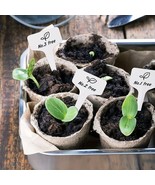 Eco-Friendly Paper Seedling Pots and Plant Tags Set - $41.05 CAD