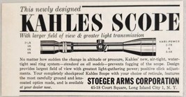1962 Print Ad Kahle&#39;s Rifle Scopes Stoeger Arms Long Island City,NY - £7.06 GBP