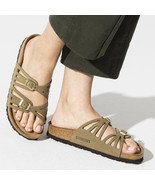 Birkenstock Granada Leather Sandals Made in Germany Size- EU-39/US L8 Khaki - £62.53 GBP