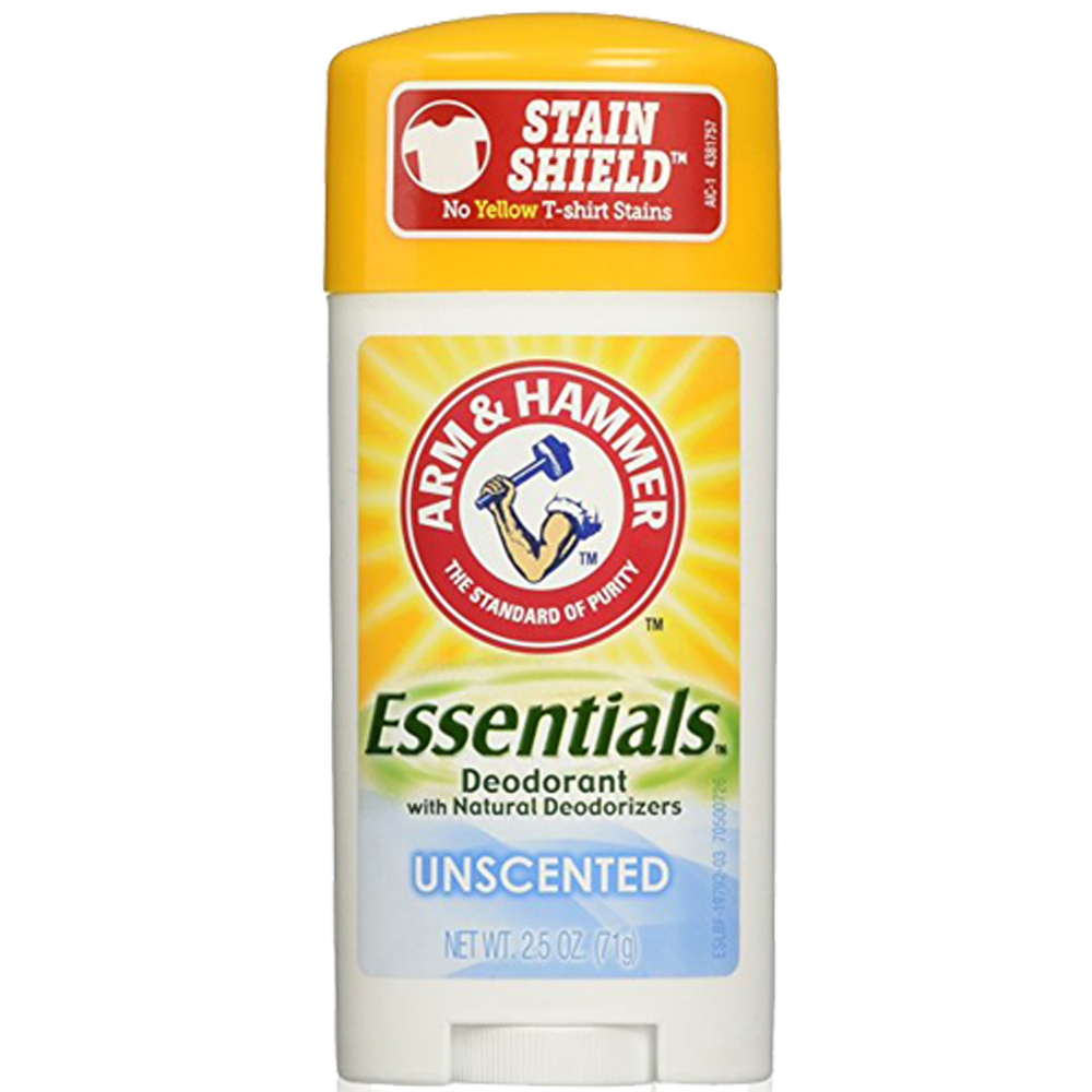 NEW Arm & Hammer Essentials Natural Deodorant Unscented 2.50 Ounces