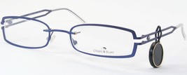 Chiaro &amp; Scuro Palma 5 St 165 Matt Blue Unique Rare Eyeglasses 49-20-137mm Italy - £77.49 GBP