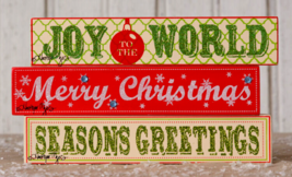 Merry Christmas Block Set - 3 - £18.92 GBP