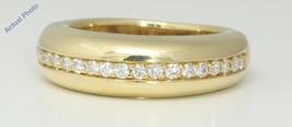18k Yellow Gold Round domed diamond wedding band (0.25 Ct H VS Clarity)
 - £1,122.41 GBP