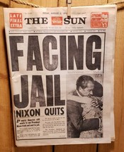 1974, August 9th The Sun, (Sydney Austraila) Facing Jail, NIXON QUITS plus more - £38.76 GBP