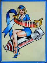 Cruisin&#39; for a Cure Against Prostate Cancer Car Event Metal Sign - £23.45 GBP