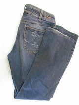 Silver Jeans Women&#39;s Julia Mid Rise Boot Cut Denim Blue Jeans Size W32 L... - $150.53 MXN