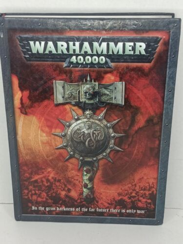 Warhammer 40,000 Hardcover Rule book, Strategy Book Guide By Games Workshop 2008 - $14.84
