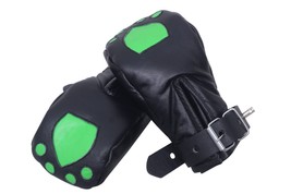 Unisex Leather Padded Gloves Bondage Mittens Handcuffs Couples Mitts - $32.29
