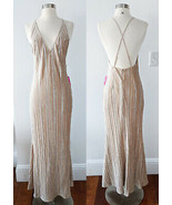 Champagne Nude Dress SMALL Marilyn Monroe inspired 50s 60s vintage Holly... - £23.72 GBP