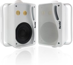 Herdio 3.5 Inch Passive Outdoor Speakers Wired Waterproof, 200W 3, White... - $58.54 CAD