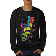 Wellcoda Zombie Monster Mens Sweatshirt, Deceased Casual Pullover Jumper - £23.74 GBP+
