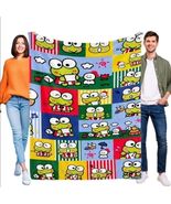 Sanrio Keroppi multi-portrait grid fleece throw blanket.  40x50 - €25,76 EUR