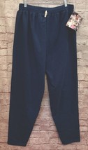Hanes Wear Sweatpants Women&#39;s XL Blue French Terry Vintage 90s NEW - $36.00