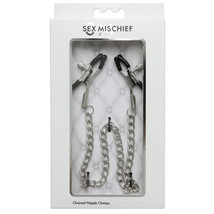 Sportsheets Sex &amp; Mischief Adjustable Chained Nipple Clamps - £16.60 GBP