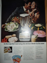Sears Blender Touch and Go Print Magazine Ad 1969 - $3.99