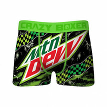 Crazy Boxers Mountain Dew Brand Boxer Briefs Green - £17.21 GBP