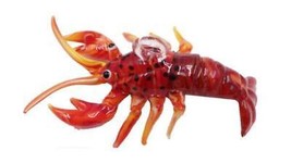 Lobster Shellfish Ocean Blown Glass Ornament Handmade NIB Gift Boxed - $21.73