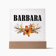 Barbara v3 - Square Acrylic Plaque Personalized Name - £31.81 GBP