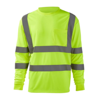 NEW High Visibility Reflective Stripe Tee sz M/L yellow safety t-shirt class 3 - £5.93 GBP